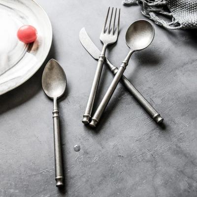 Stainless steel spoon and fork cutlery set 